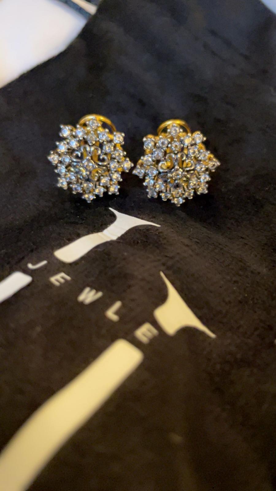 Stud earrings zircon