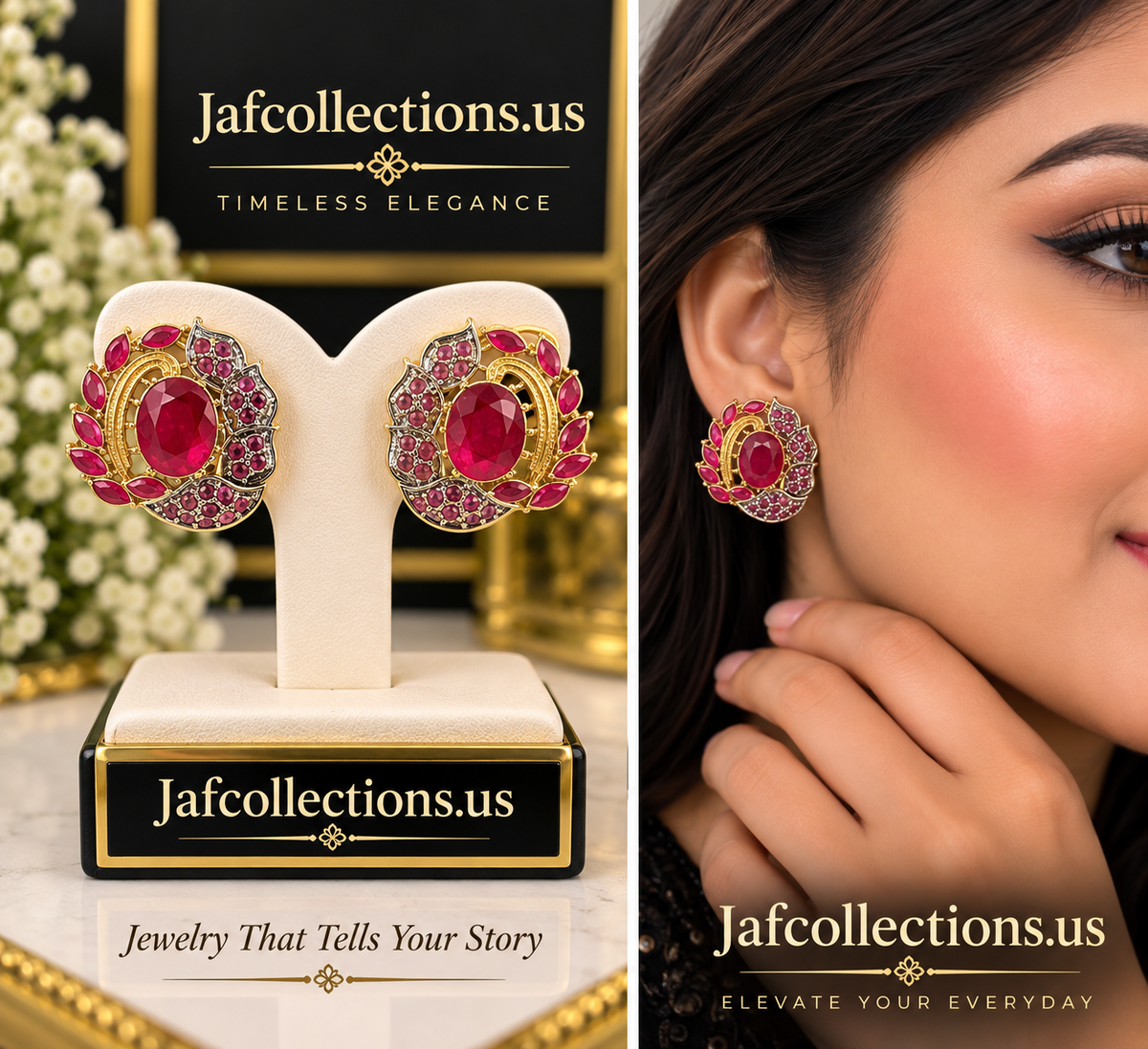 Stud earrings