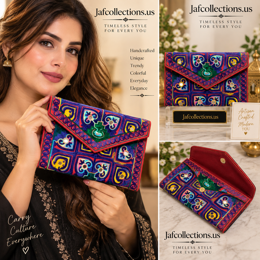 Hand made clutch