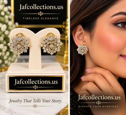 Stud earrings zircon