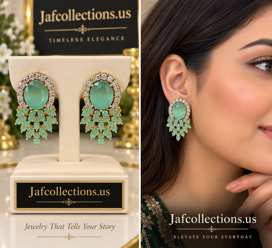 Turquoise stud earrings